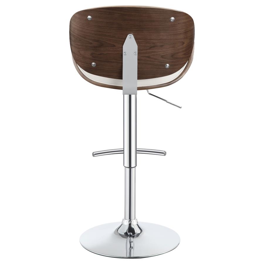 (image for) Harris Adjustable Bar Stool Ecru and Chrome