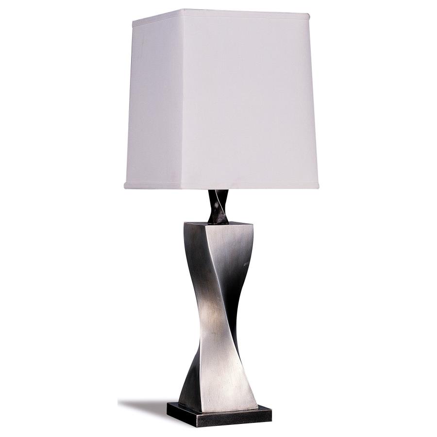 (image for) Keene 30-inch Tapered Shade Table Lamp Silver (Set of 2)