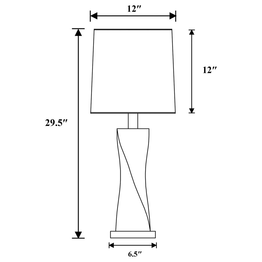 (image for) Keene 30-inch Tapered Shade Table Lamp Silver (Set of 2)