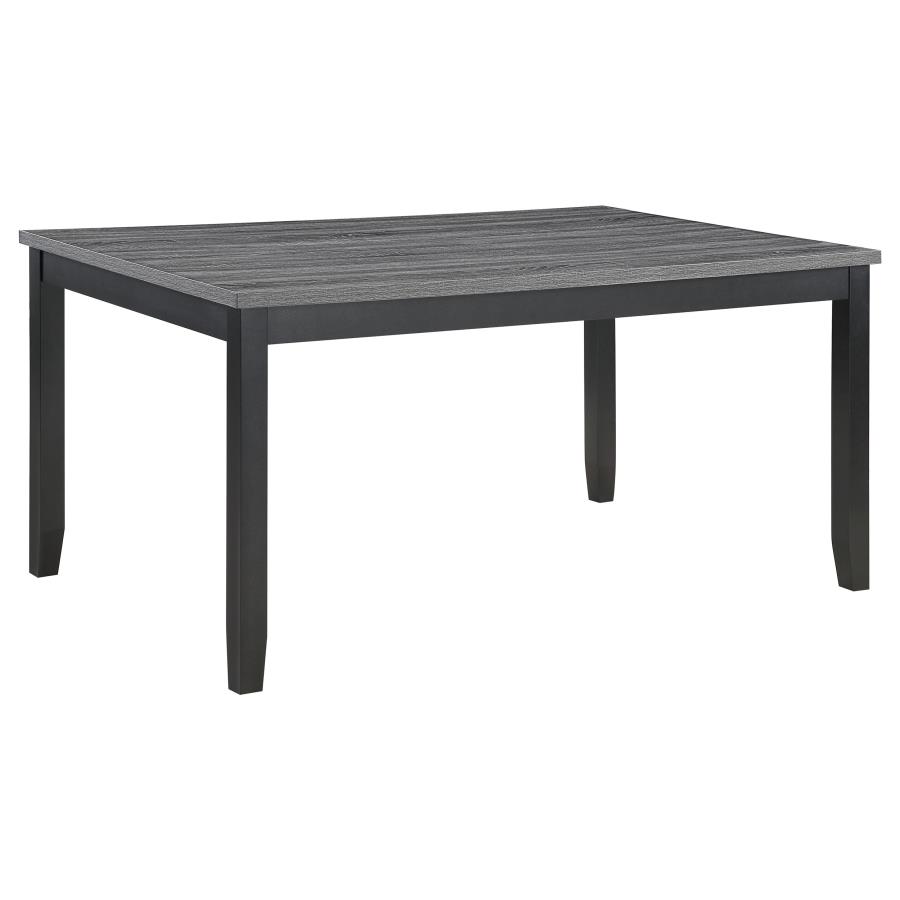 (image for) Barlow 6-piece Rectangular Dining Table Set Grey and Black