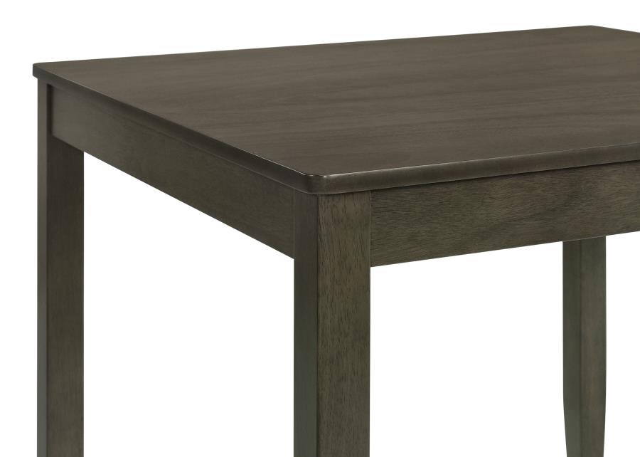 (image for) Parkwood 5-piece Square Dining Table Set Charcoal