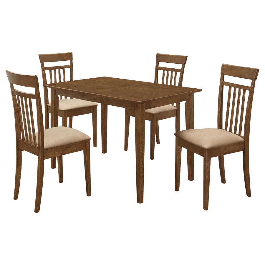 (image for) Robles 5-piece Rectangular Dining Table Set Chestnut