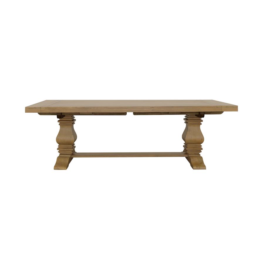 (image for) Florence 126-inch Extension Dining Table Rustic Honey