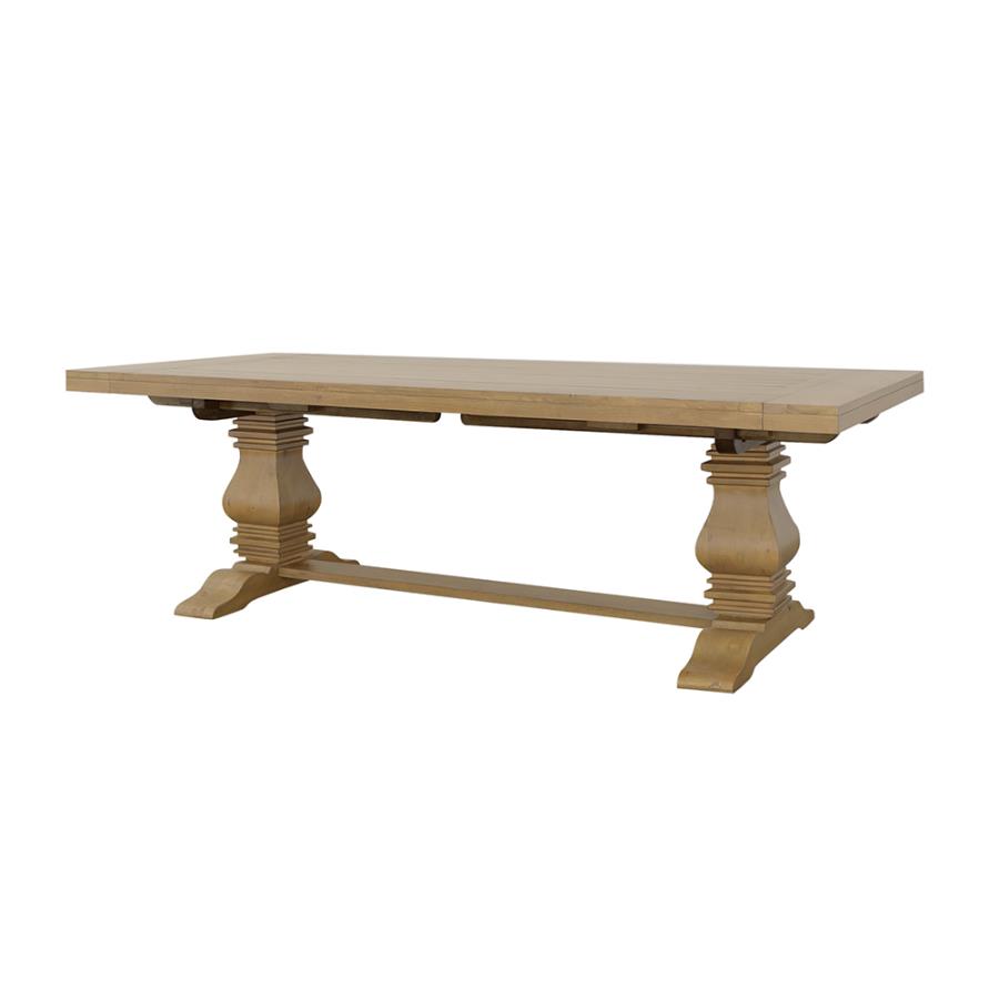 (image for) Florence 126-inch Extension Dining Table Rustic Honey