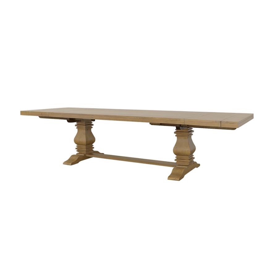 (image for) Florence 126-inch Extension Dining Table Rustic Honey