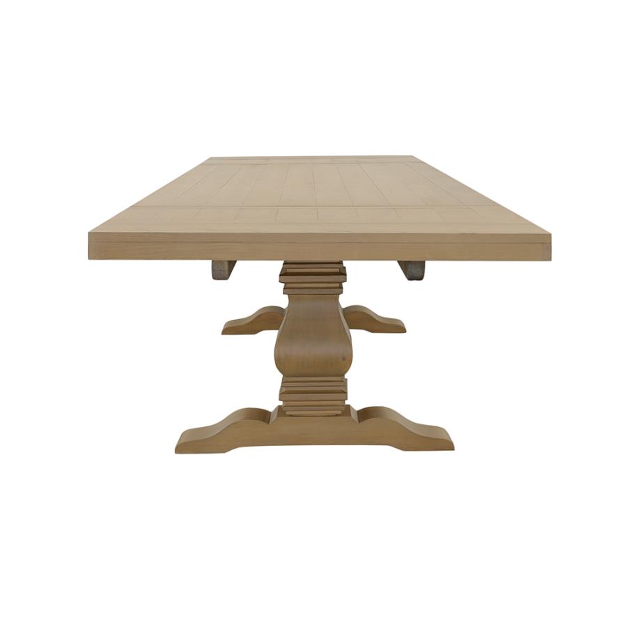 (image for) Florence 126-inch Extension Dining Table Rustic Honey