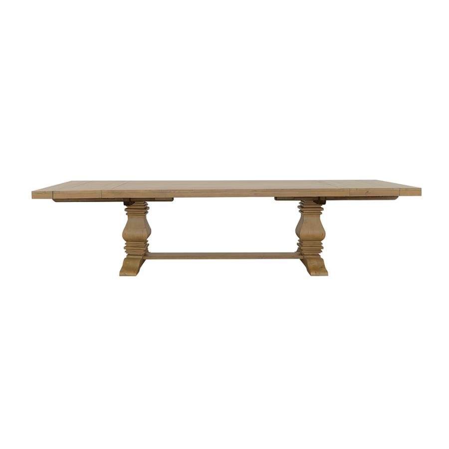 (image for) Florence 126-inch Extension Dining Table Rustic Honey