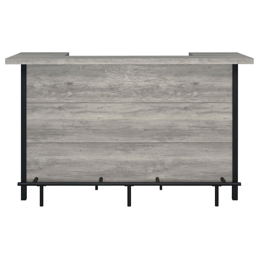 (image for) Bellemore Freestanding Home Bar Wine Cabinet Grey Driftwood