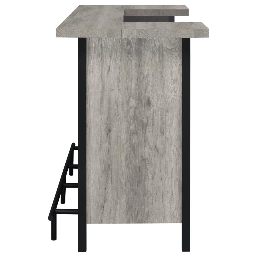 (image for) Bellemore Freestanding Home Bar Wine Cabinet Grey Driftwood