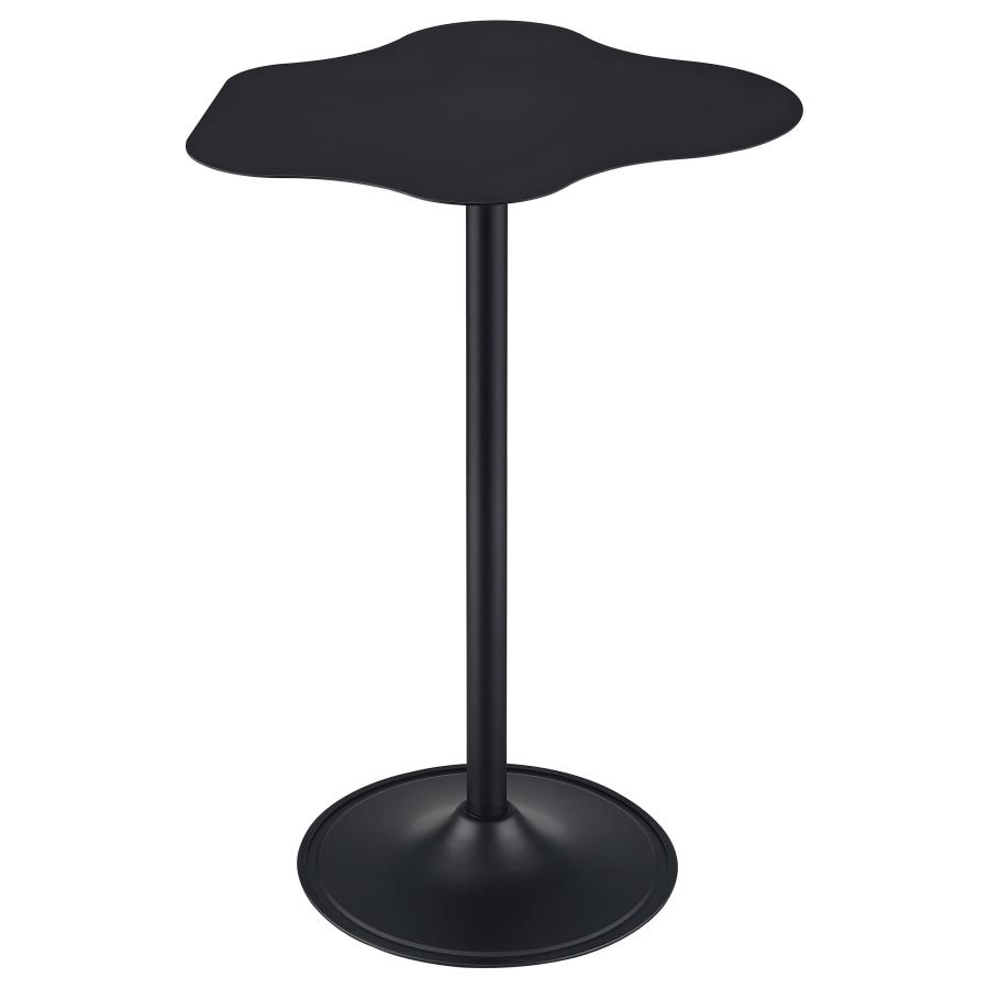 (image for) Keanu Curved 29-inch Cloud-Shaped Bistro Bar Table Black