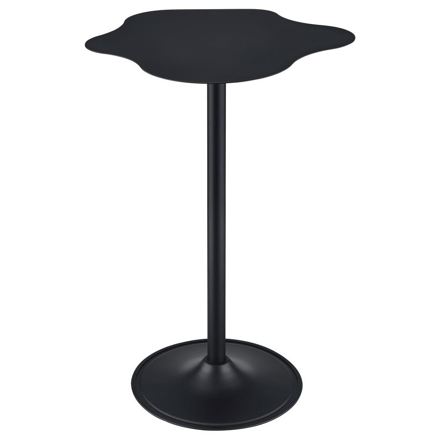 (image for) Keanu Curved 29-inch Cloud-Shaped Bistro Bar Table Black