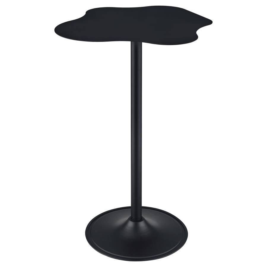 (image for) Keanu Curved 29-inch Cloud-Shaped Bistro Bar Table Black