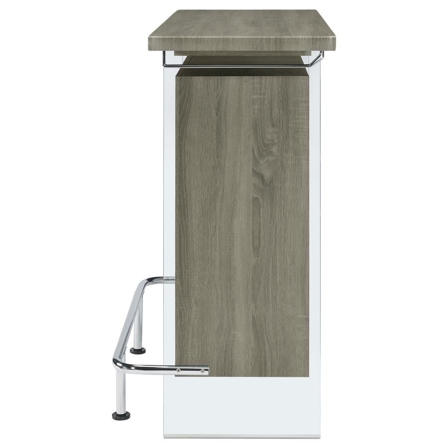 (image for) Acosta Freestanding Home Bar Wine Cabinet Weathered Grey