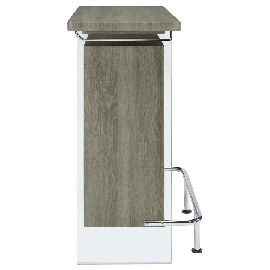 (image for) Acosta Freestanding Home Bar Wine Cabinet Weathered Grey