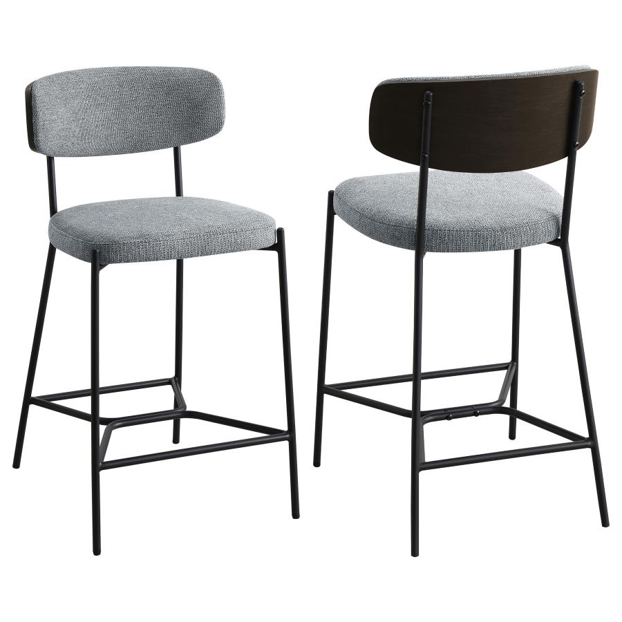 (image for) Elison Counter Height Bar Stool Grey (Set of 2)