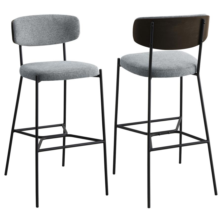 (image for) Elison Pub Height Bar Stool Grey (Set of 2)