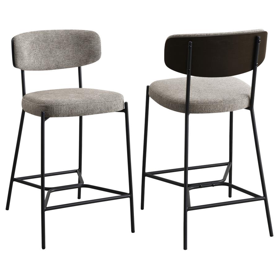 (image for) Elison Counter Height Bar Stool Light Brown (Set of 2)