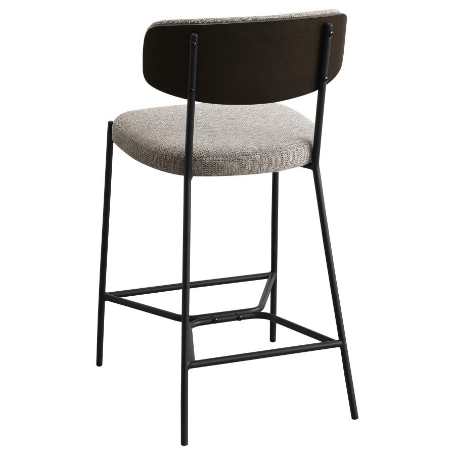 (image for) Elison Counter Height Bar Stool Light Brown (Set of 2)