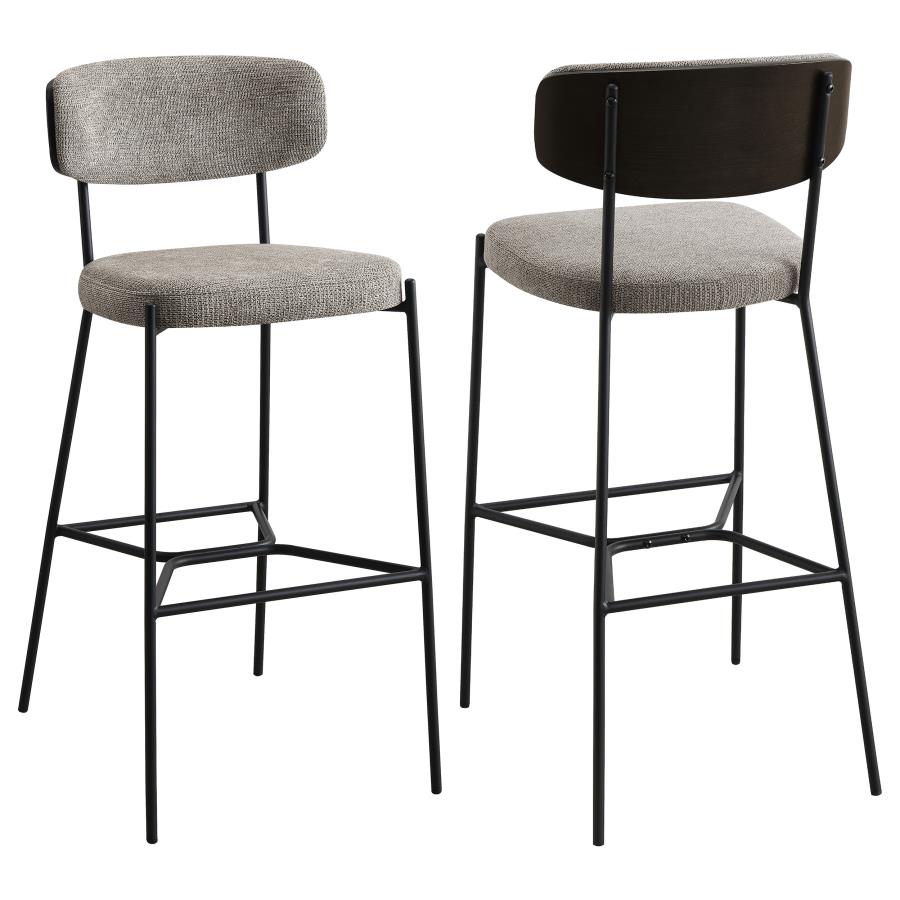 (image for) Elison Pub Height Bar Stool Light Brown (Set of 2)