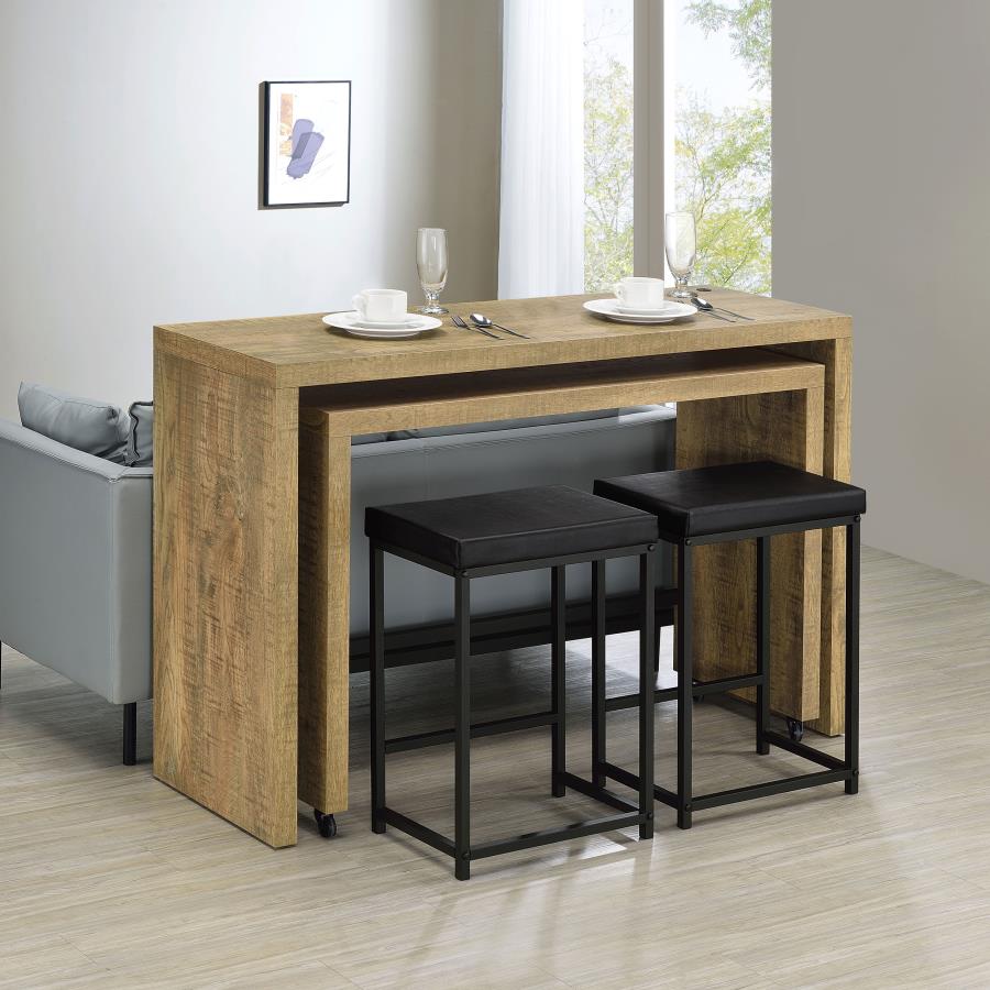 (image for) Davista 4-piece Counter Height Table Set Mango Brown