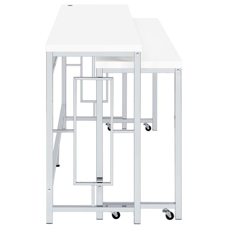 (image for) Jackson 5-piece Multipurpose Counter Height Table Set White