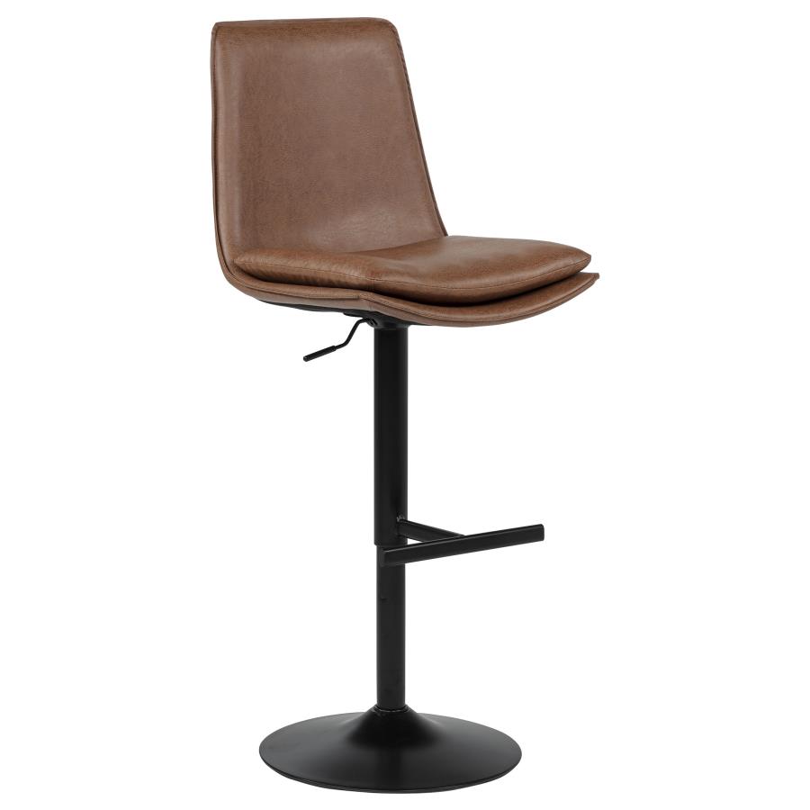 (image for) Eldridge Faux Leather Upholstered Adjustable Bar Stool Coffee