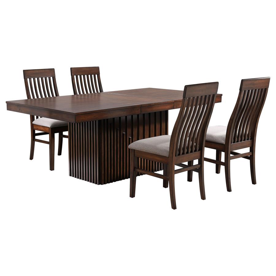 (image for) Briarwood 5-piece Extension Leaf Dining Table Set Mango Oak