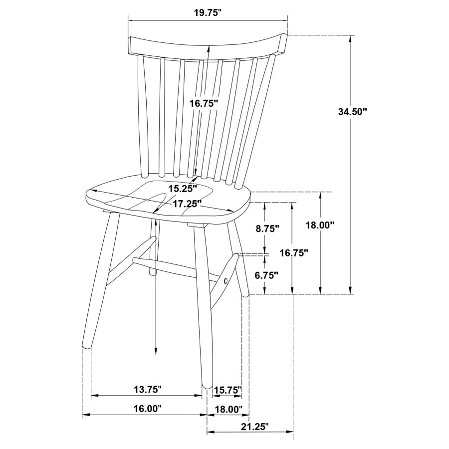 (image for) Hollyoak 5-piece Rectangular Dining Set Walnut and Black