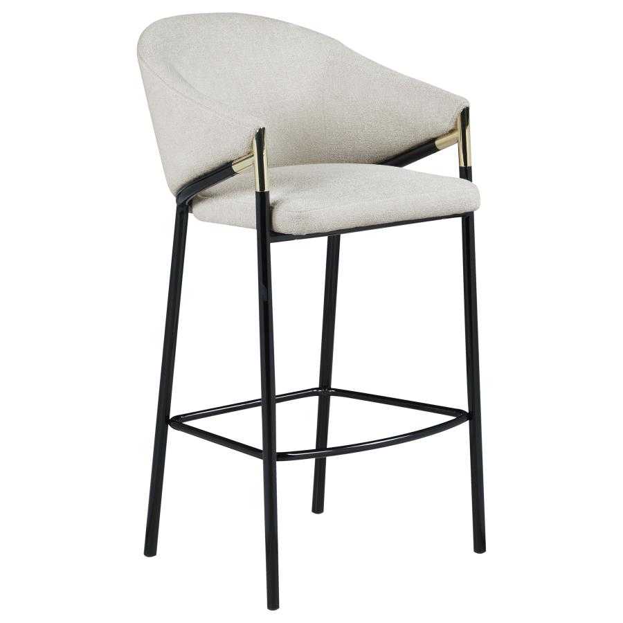 (image for) Chadwick Fabric Upholstered Bar Chair Beige (Set of 2)