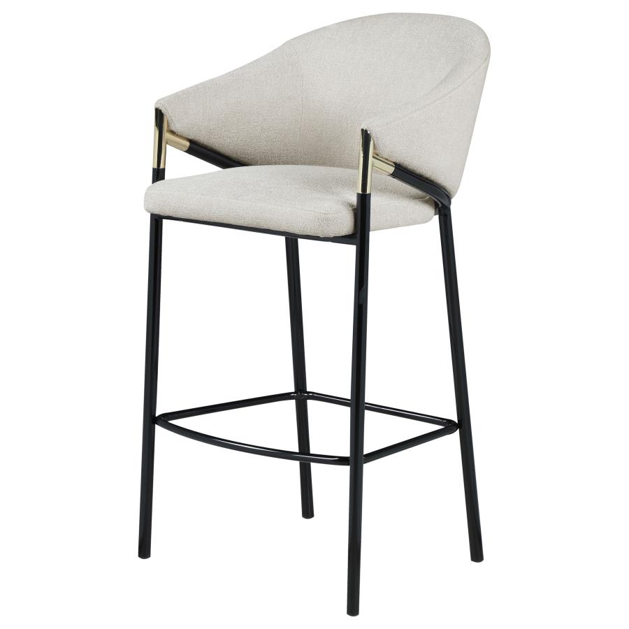 (image for) Chadwick Fabric Upholstered Bar Chair Beige (Set of 2)