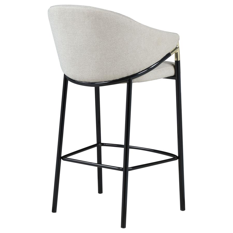 (image for) Chadwick Fabric Upholstered Bar Chair Beige (Set of 2)