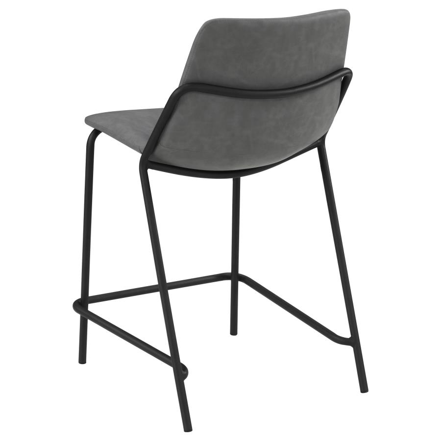 (image for) Earnest Upholstered Counter Chair Grey (Set of 2)