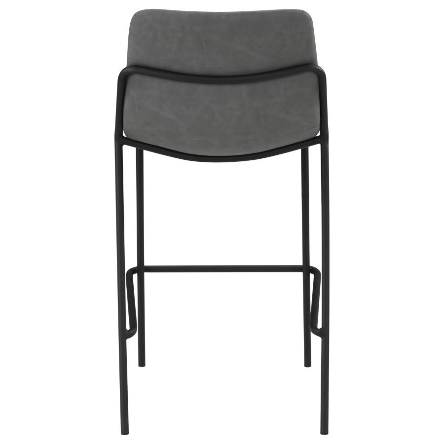 (image for) Earnest Upholstered Bar Chair Grey (Set of 2)