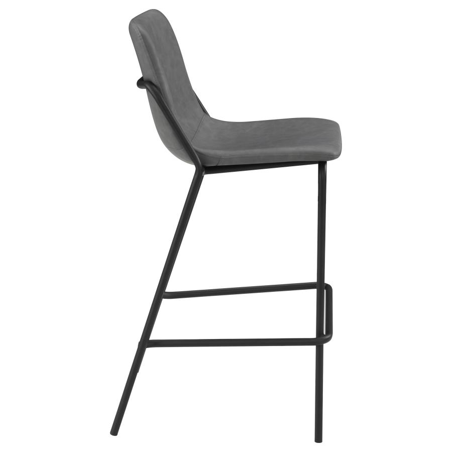 (image for) Earnest Upholstered Bar Chair Grey (Set of 2)