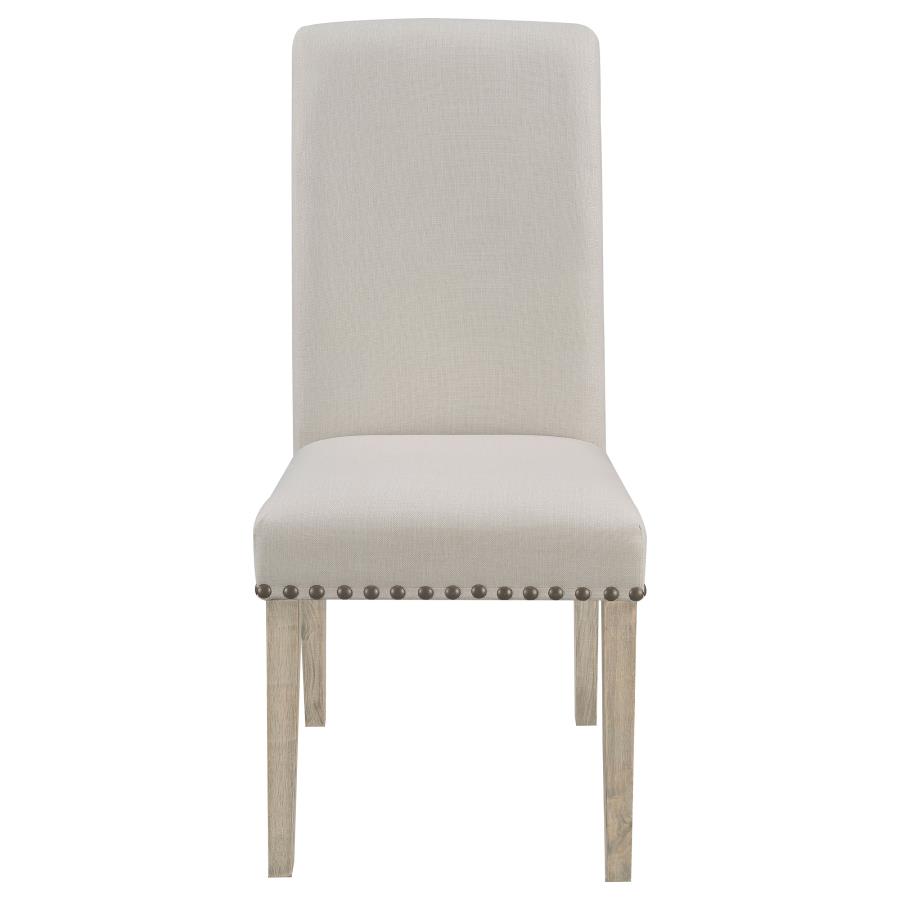 (image for) Salem Fabric Upholstered Dining Side Chair Beige (Set of 2)