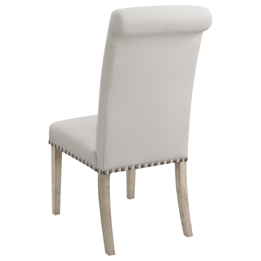 (image for) Salem Fabric Upholstered Dining Side Chair Beige (Set of 2)