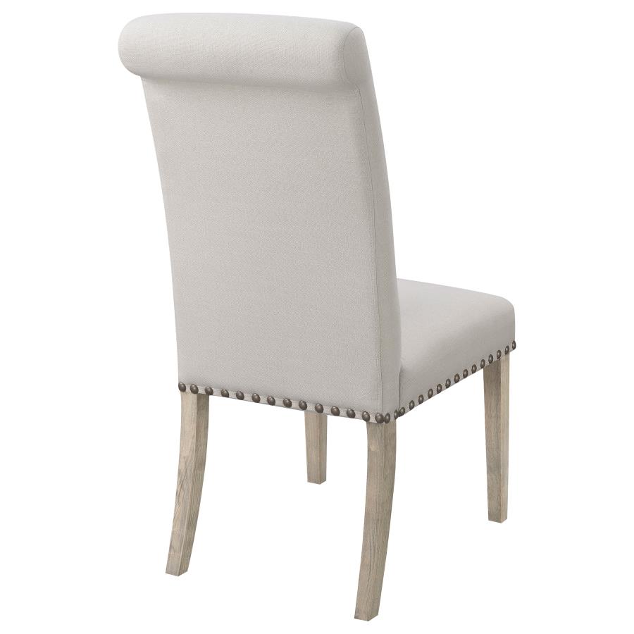 (image for) Salem Fabric Upholstered Dining Side Chair Beige (Set of 2)