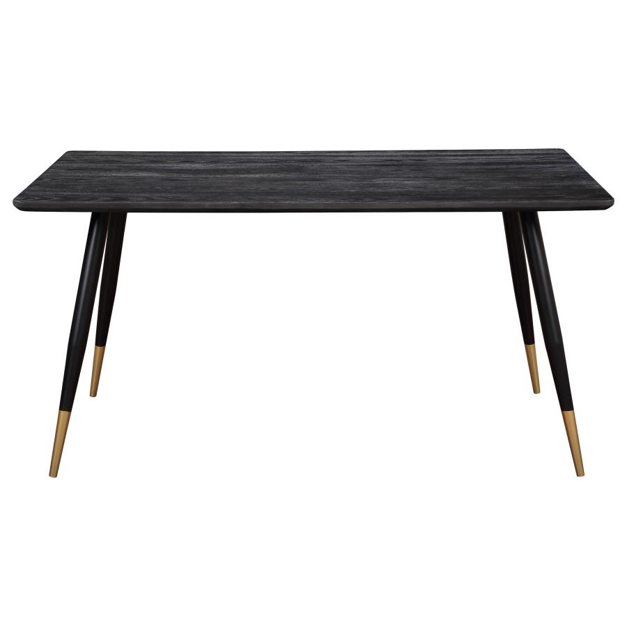 (image for) Zetta Rectangular 60-inch Wood Dining Table Black