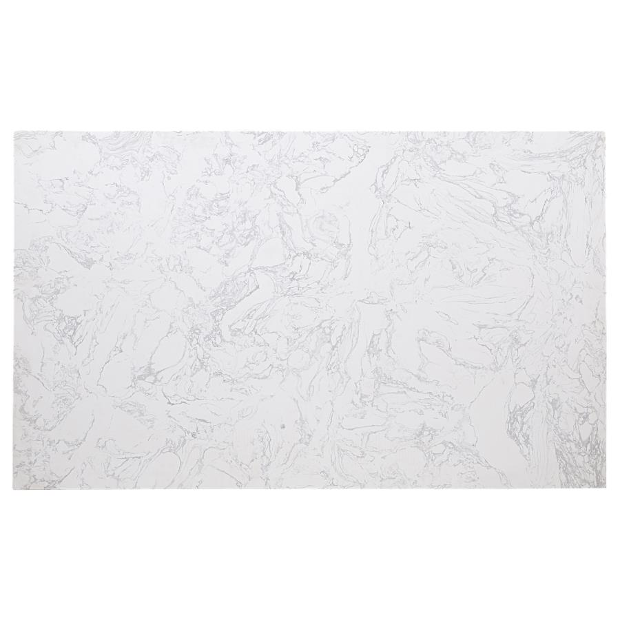 (image for) Gabrielle Rectangular 60-inch Marble Top Dining Table White