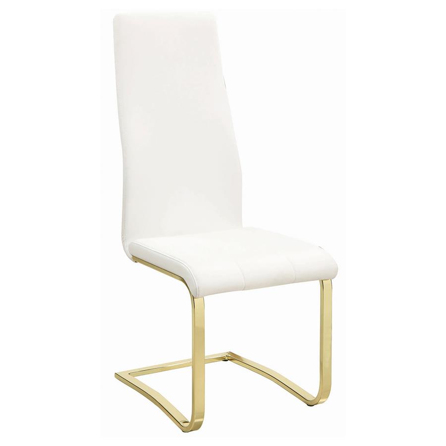 (image for) Montclair Upholstered Dining Side Chair White (Set of 4)