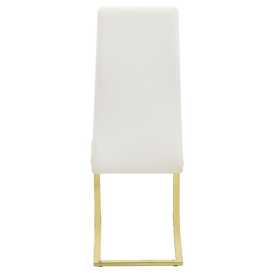 (image for) Montclair Upholstered Dining Side Chair White (Set of 4)