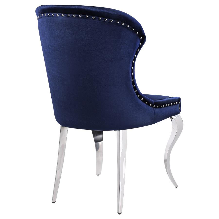 (image for) Cheyanne Upholstered Dining Side Chair Ink Blue (Set of 2)