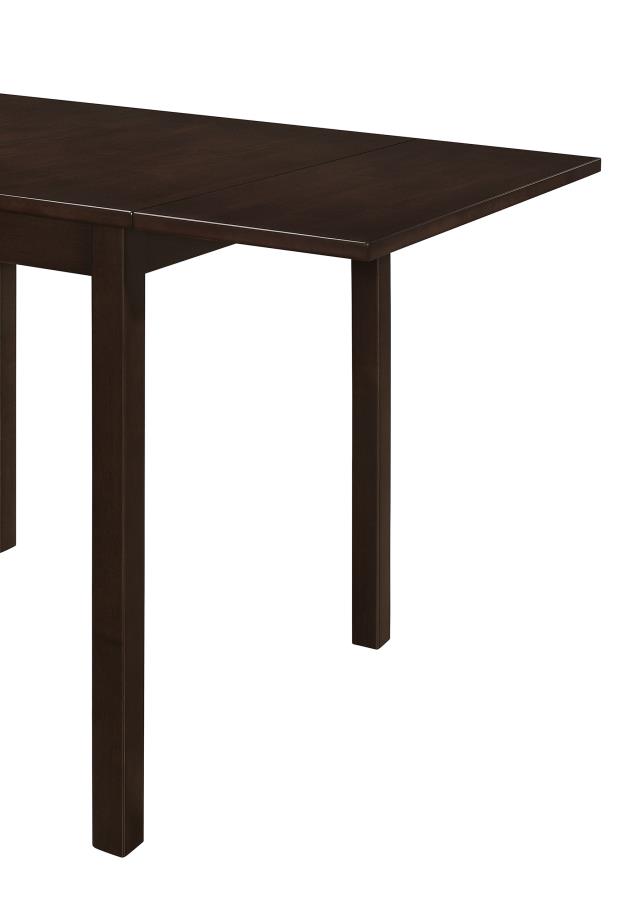 (image for) Kelso 3-piece Drop Leaf Dining Table Set Cappuccino and Tan