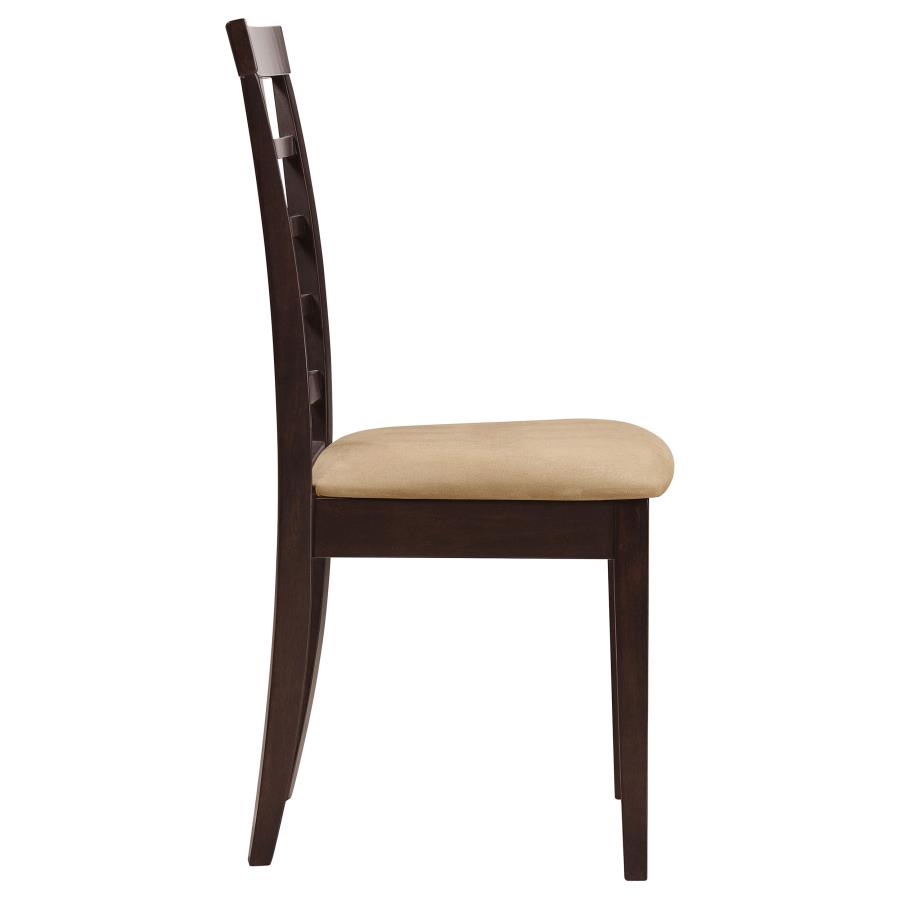 (image for) Kelso Lattice Back Dining Side Chair Cappuccino (Set of 2)