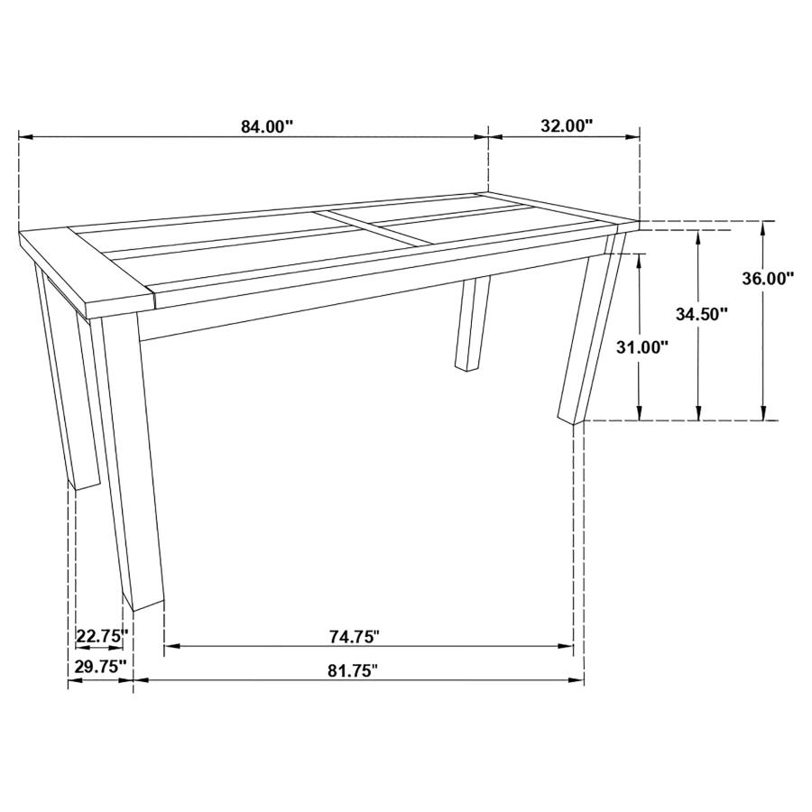 (image for) Coleman 5-piece Counter Height Dining Set Golden Brown