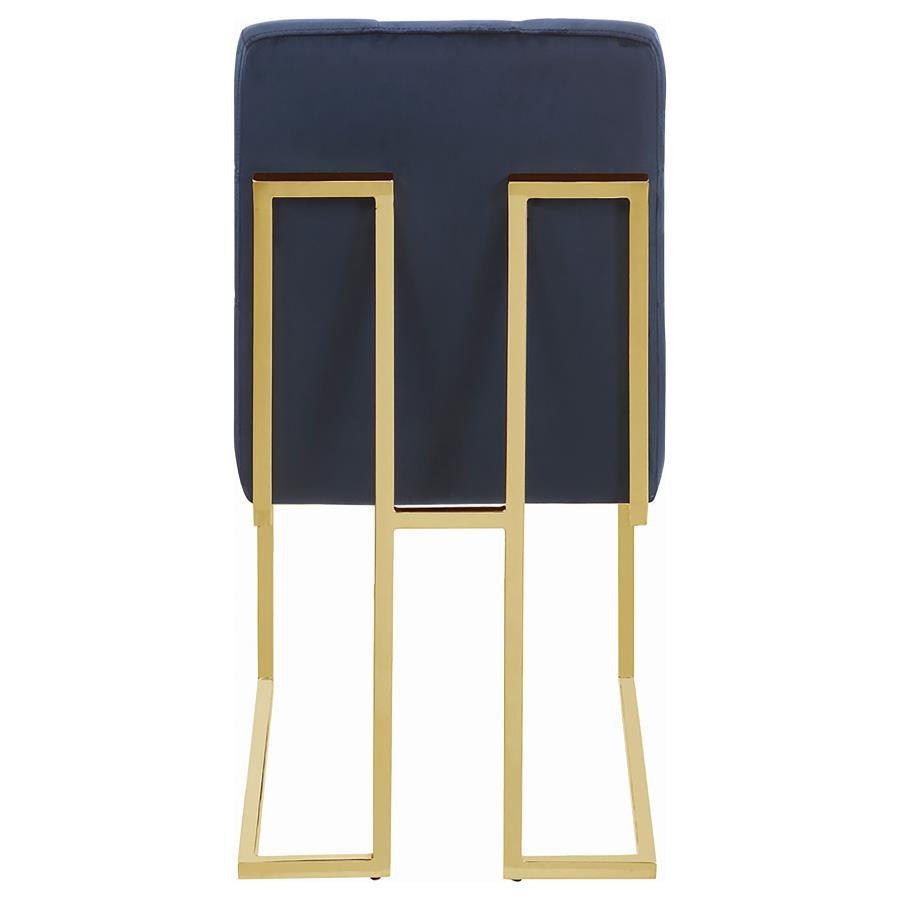 (image for) Cisco Velvet Upholstered Dining Side Chair Gold (Set of 2)