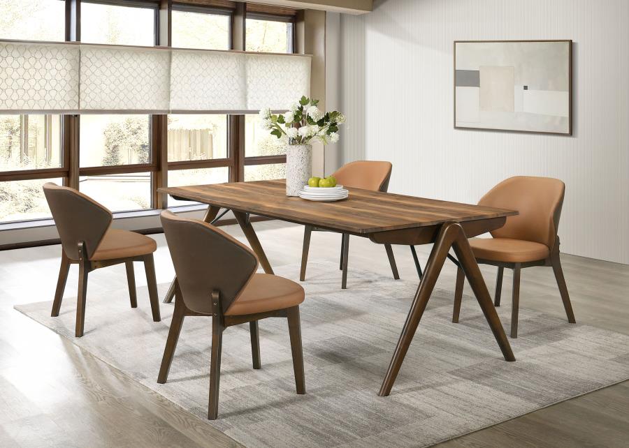 (image for) Randolph 5-piece Rectangular Dining Table Sheesham and Brown