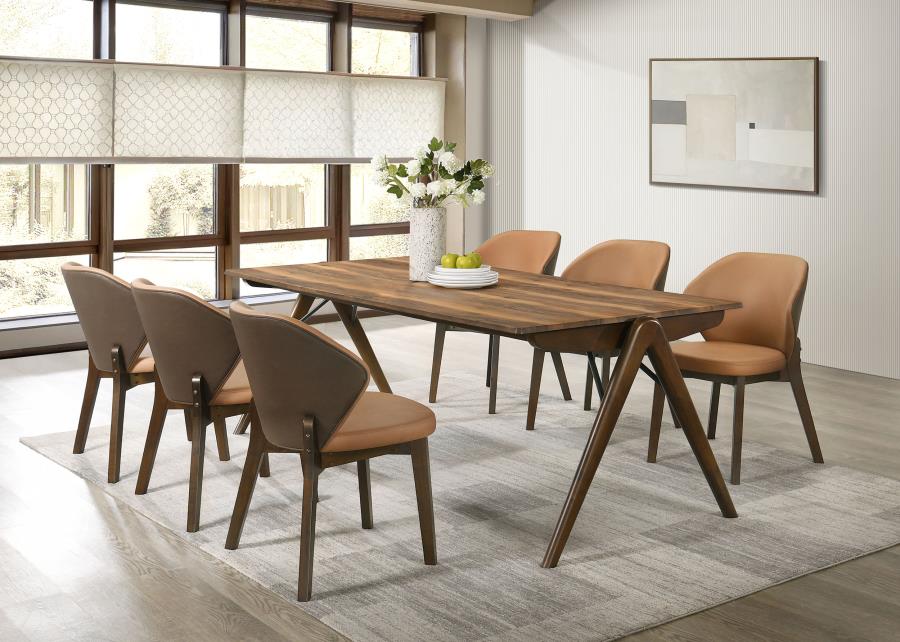 (image for) Randolph 7-piece Rectangular Dining Table Sheesham and Brown