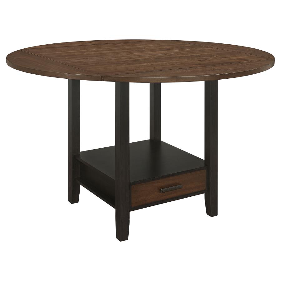 (image for) Sanford 60-inch Extension Leaf Counter Dining Table Espresso