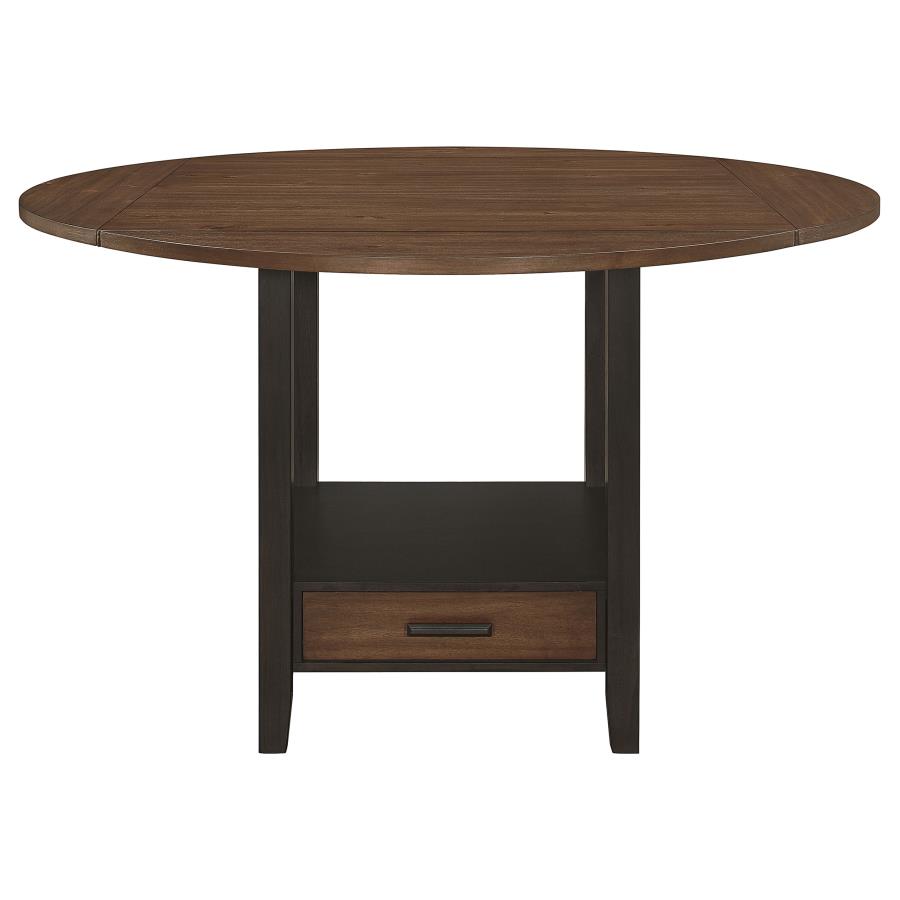 (image for) Sanford 60-inch Extension Leaf Counter Dining Table Espresso